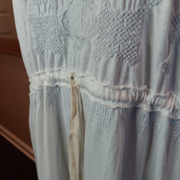 Johnny Was midi embroidered dress with drawstring in womens size 2X - Picture 4 of 7